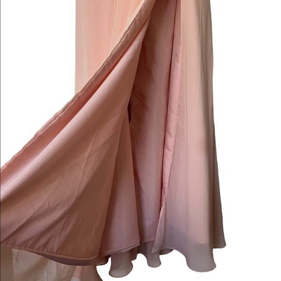 Drapery flowy bridesmaid Dress, size 10 - Picture 3 of 7